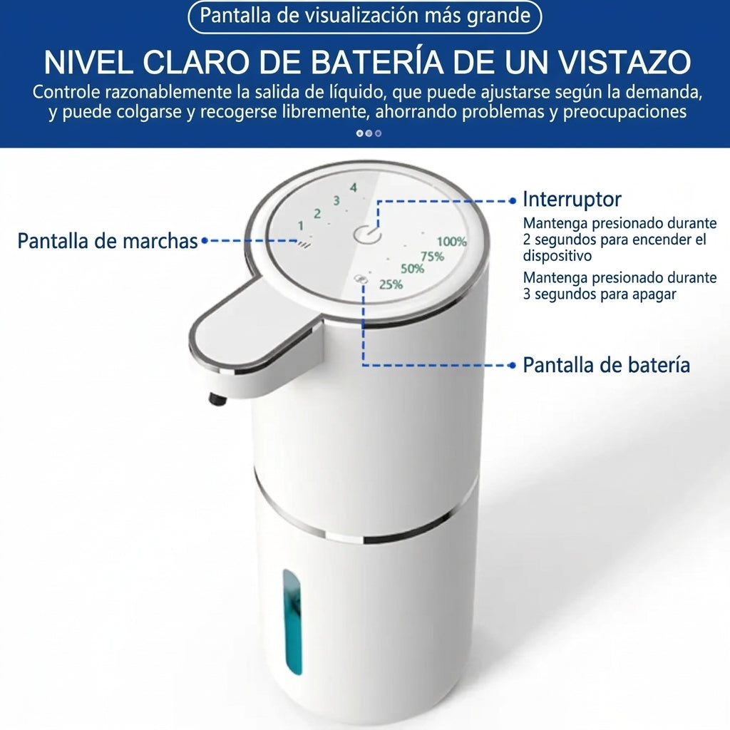 Dispensador Automático de Jabón en Espuma Touchless